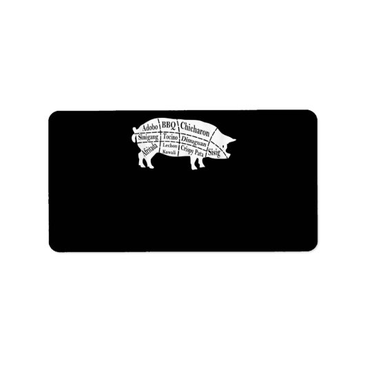 豚パーツフードBBQフィリピン人アドボラバーズギフト ラベル (正面)