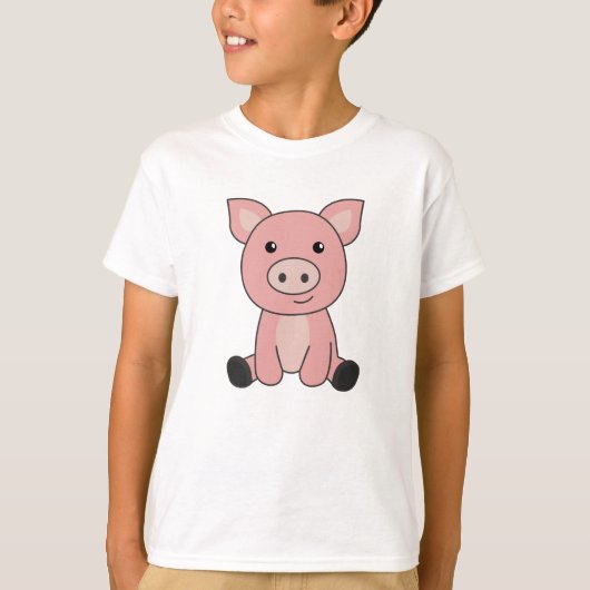 豚ピグレットマッドパドルマッド Tシャツ (正面)