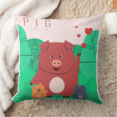 豚ファミリー枕 クッション (ブランケット)