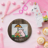 豚プレート ペーパープレート (パーティー)