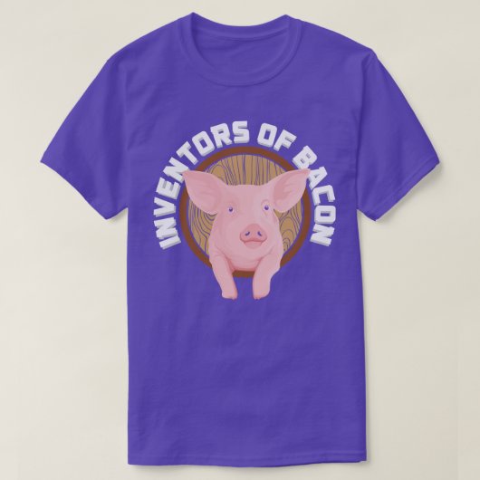 豚ベーコンの発明者 Tシャツ (デザイン正面)