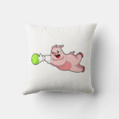 豚ボーリングボウリングボール クッション (裏面)