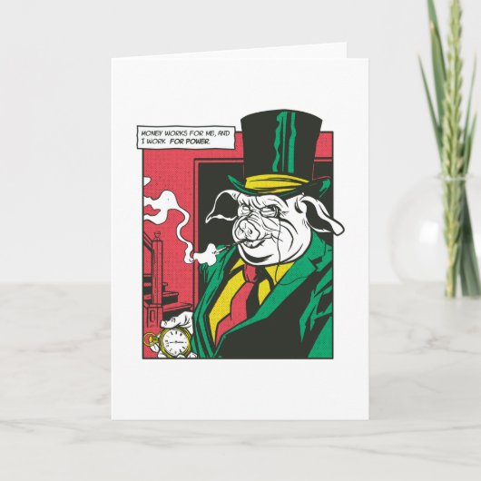 豚マフィア動物漫画 カード (正面)