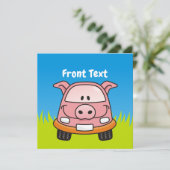 豚マンガ車 招待状 (スタンド正面)