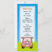 豚マンガ車 招待状 (裏面)