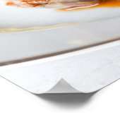 豚メダリオンテンダーロインにジャガイモと豆を添えた ポスター (角)