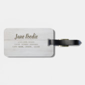 豚メダリオンテンダーロインにジャガイモと豆を添えた ラゲッジタグ (裏面横)