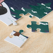 豚メリークリスマスアニマルズピグジグソーパズル ジグソーパズル (側面)