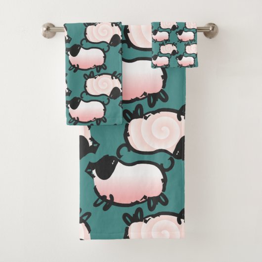 豚ユーモアのある年2019選択カラー1バスT バスタオルセット (インサイチュ)