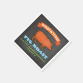 豚ローストチョークボードカクテルナプキン スタンダードカクテルナプキン (角)