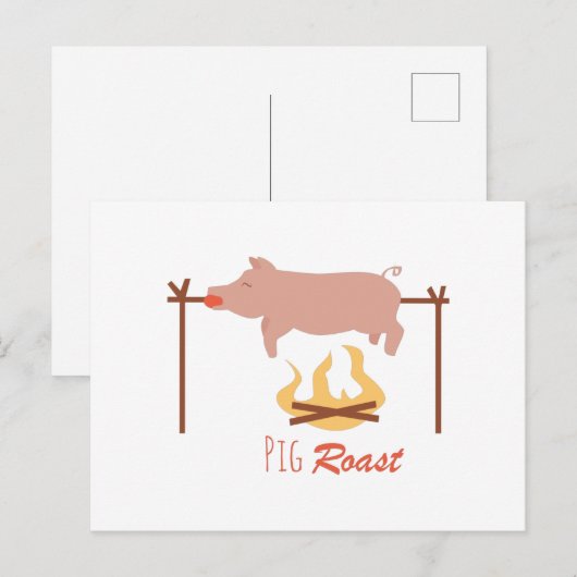 豚ロースト ポストカード (正面/裏面)