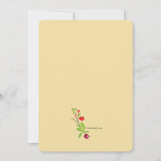 豚ロースト 招待状 (裏面)