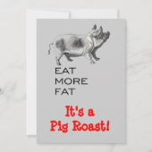 豚ロースト 招待状 (正面)