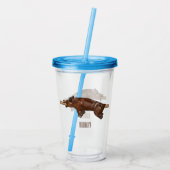 豚ロースト/豚ローストカートゥーンイラストレーション アクリルタンブラー (裏面)