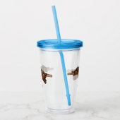 豚ロースト/豚ローストカートゥーンイラストレーション アクリルタンブラー (左)