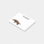 豚ロースト/豚ローストカートゥーンイラストレーション ポストイット (アングル)