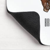 豚ロースト/豚ローストカートゥーンイラストレーション マウスパッド (コーナー)