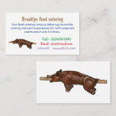 豚ロースト/豚ローストカートゥーンイラストレーション 名刺 (正面/裏面)