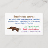 豚ロースト/豚ローストカートゥーンイラストレーション 名刺 (正面)