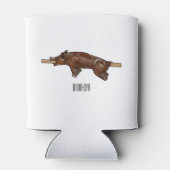 豚ロースト/豚ローストカートゥーンイラストレーション 缶クーラー (裏面)