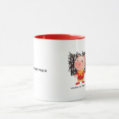 豚中国のの年 |名前をカスタムする マグカップ (中央)