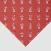 豚中国のの赤い福金の旧正月 薄葉紙 (詳細)