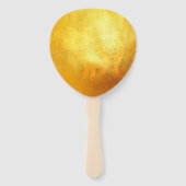 豚中国の年赤金ゴールドペーパーカットファン ハンドファン (裏面)