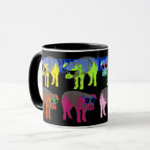 豚中国の新年2019コンボポップ・アートのマグ マグカップ (正面左)