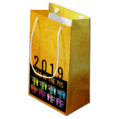 豚中国の新年〔占星術の〕十二宮図誕生日S抱き枕 スモールペーパーバッグ (裏面アングル)