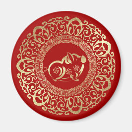 豚中国の贈与用磁石の年度 マグネット