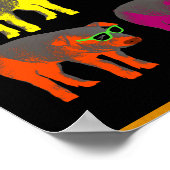 豚中国の金ゴールドの新ポップ・アートの年 ポスター (角)