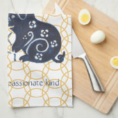 豚中国の〔占星術の〕十二宮図の新ミニマル年 キッチンタオル (四つ折り)