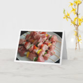 豚串 カード (黄色い花)