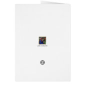 豚図解入りの、写真付きのアルファベット文字ノートカード (裏面)