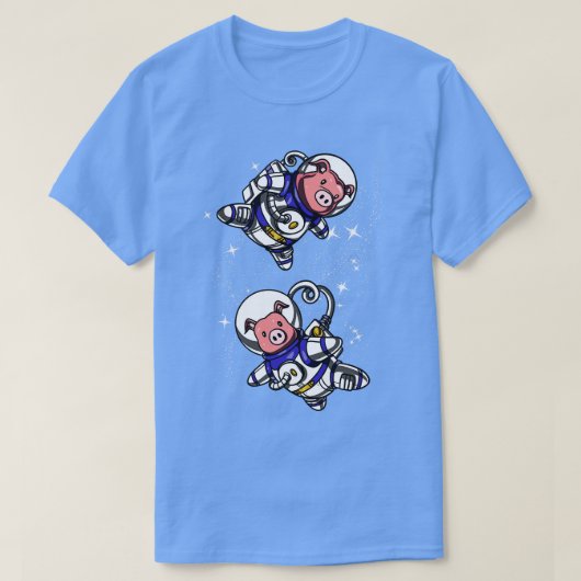 豚宇宙宇宙飛行士 Tシャツ (デザイン正面)