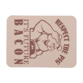 豚対ベーコンカスタムカラー磁石 マグネット (横)