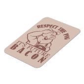 豚対ベーコンカスタムカラー磁石 マグネット (左側)