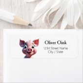 豚差出人住所ラベル ラベル (インサイチュ)