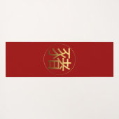 豚年金ゴールドエンボス効果シンボルヨガマット ヨガマット (裏面(横))