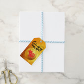 豚年2019ベトナム語の挨拶金ゴールドギフトラベル ギフトタグ (より糸付き)