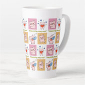 豚引用文顔 カフェラテマグ (右アングル)