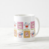 豚引用文顔 コーヒーマグカップ (正面右)