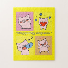 豚引用文顔 ジグソーパズル