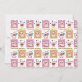 豚引用文顔 招待状 (正面)