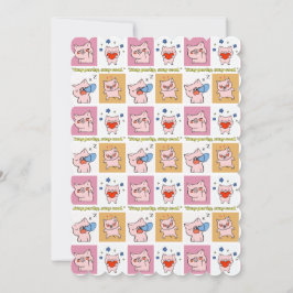 豚引用文顔 招待状