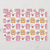 豚引用文顔 招待状 (正面/裏面)