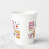 豚引用文顔 紙コップ (左)