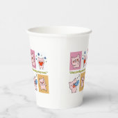 豚引用文顔 紙コップ (右)