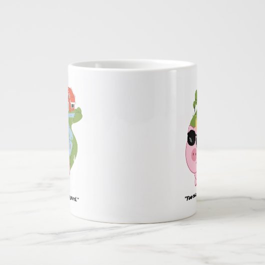 豚引用文 ジャンボコーヒーマグカップ (正面)