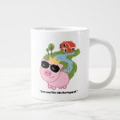 豚引用文 ジャンボコーヒーマグカップ (右)